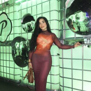 Sexy Mesh Floral Print Long Sleeve
