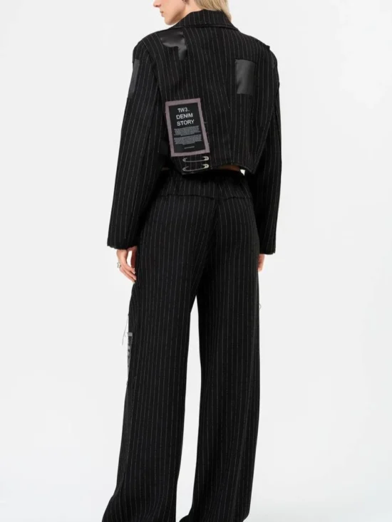 Striped Spliced Pin Two Piece Set - Image 5
