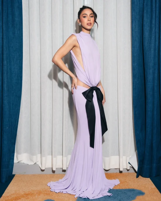 B-E Elegance, Elevated Sleeveless O-Neck Hollow Out Waist Bodycon Gown Dress - Image 3