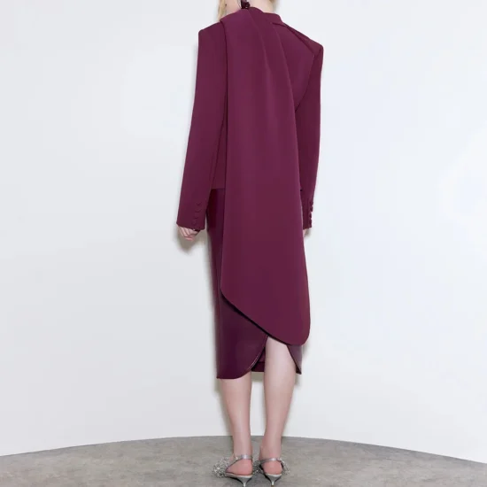 Power Piece Blazer- Scarf Collar - Image 4