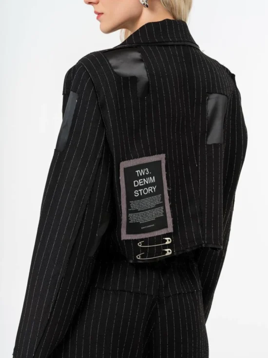 Striped Spliced Pin Two Piece Set - Image 8