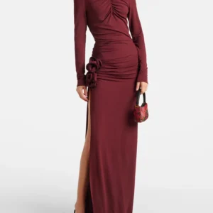 Spliced 3D Flowers Dress