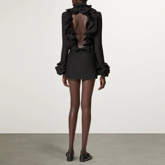 Backless and Flawless, Ruffles Mini dress - Image 4