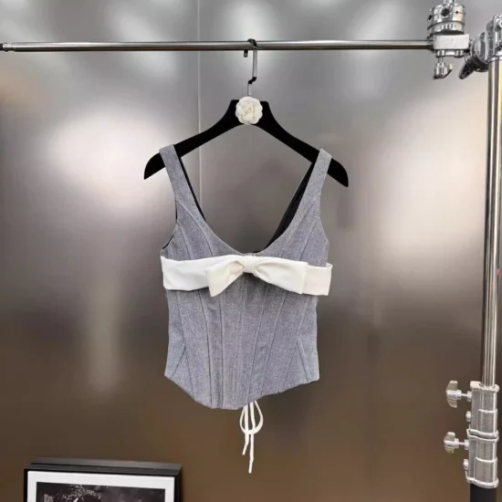 Hotsweet Two Piece Square Collar Sleeveless - Image 3