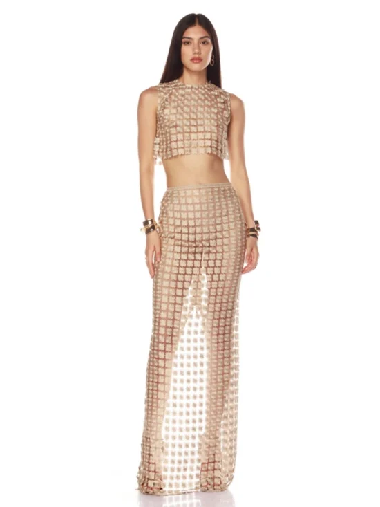 Captivate-Hollow out Two Piece Set