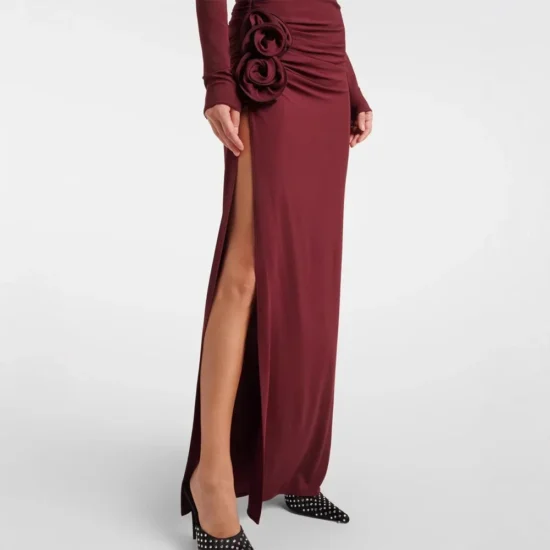 Spliced 3D Flowers Dress - Image 2